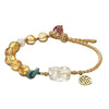 Citrine Pixiu Fu Character Prosperity String Braided Bracelet