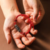 Tibetan Dzi Bead Bracelet, Agate Protection Charm