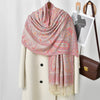 Vintage Paisley Shawl: Soft Tassel Scarf for Women