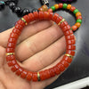 Jade Bead Bracelet Chinese Style Barrel Shape