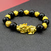 FengShui PiXiu Wealth Bracelet with Gold Tone Accents