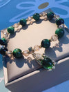 Pixiu or Fox Charm Beaded Bracelet, Single or Double Wrap