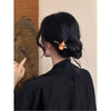 Flower Leaf Pearl Peace Tassel Hairpin