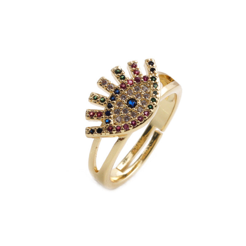 Evil Eye Protection Blessing Copper Ring