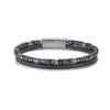 Natural Stone Bead Bracelet with Magnetic Clasp