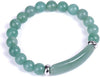 Stone Beads Bracelet with Bridge Charm