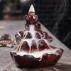 Handcrafted Waterfall Incense Holder Backflow Cone Ceramic Burner