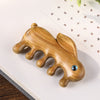 Wooden Rabbit Massage Comb for Scalp Relaxation