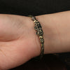 Brass Pixiu Cuff Bracelet with Wealth Charm