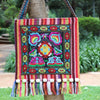 Ethnic Embroidered Canvas Crossbody Bag