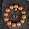 Six-Lines Wood Bead Bracelet with Gourd Charm
