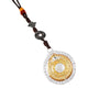 Handwoven Keychain with Prayer Wheel and Vajra Charms