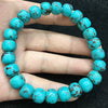 Turquoise Bracelet, Magnesite Inlay, Handmade Beads