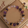 Amethyst PiXiu Bracelet with Clear Quartz Beads