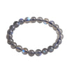 Moonstone Beads Bracelet Blue Flash Labradorite