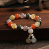 Golden Silk Jade Pixiu Wealth Bracelet