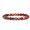 Faceted Stone Bead Bracelet with Hematite, 8mm
