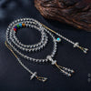 Clear Quartz 108 Bead Mala with Counter