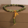 Green Bamboo Leaf Pattern Wealth Luck Bracelet