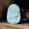 Jade Dragon Pendant Necklace Chinese Zodiac Amulet
