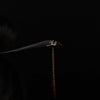 Wood Hairpin with Red Agate Tassel