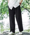 Men's Wide Leg Pants Cotton Linen Breathable Summer Trousers