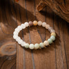 Long Beaded Necklace with Tassel, Natural Stone Mala