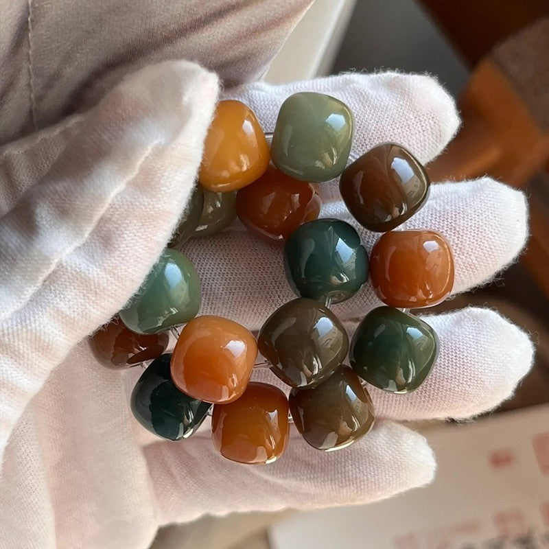 Multi-Color Bodhi Seed Bracelet for Mindfulness