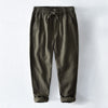 Men's Casual Linen Pants with Drawstring Waist and Pockets