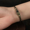 Brass Pixiu Cuff Bracelet with Wealth Charm