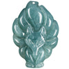 Natural Blue Water Jade Nine Tailed Fox Pendant Necklace