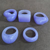 Candy Resin Ring Set, Geometric Statement Rings