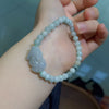Jade Pixiu and Peace Buckle Bracelet, Handmade