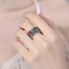 Vintage Dragon Pattern Copper Plated Balance Ring