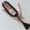 Beaded Tassel Bracelet with Jade Rabbit Charm