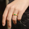 Gourd Ring with Ruyi Pattern, Adjustable Copper Alloy Band