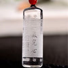 Natural Clear Quartz Heart Sutra Necklace Pendant