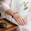 Garnet and Strawberry Quartz Pixiu Bracelet, Handmade