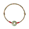 Handmade Peace Buckle Colorful Rope Bracelet