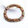 Nine-Eye Dzi Bead Black Agate Bracelet