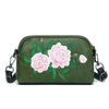 Floral Embroidered Mini Crossbody Bag, Soft Shoulder Purse