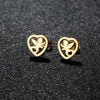 Stainless Steel Asymmetric Stud Earrings