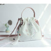 Embroidered Flowers Canvas Tote Shoulder Bag Handbag