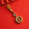 Gold-Tone Peace Charm Keychain and Phone Strap