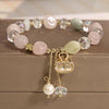 Strawberry Quartz Charm Bracelet for Women