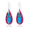 Emperor Stone Earrings Natural Teardrop Gemstone Dangles