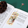 Metal Brass Hollow Bookmark with Tassel, Chinese Style Gift