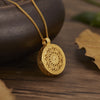 925 Sterling Silver Eight Treasures Luo Pan Necklace Pendant