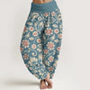 Women's Harem Pants Elastic Waist Floral Print Casual Yoga Trousers