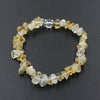Crystal Chip Bracelet with Clear Center Bead